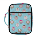 Cartoon Sheep Pattern Print Front Pocket Bible Bag