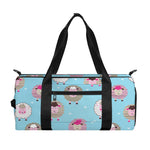 Cartoon Sheep Pattern Print Gym Bag