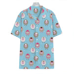 Cartoon Sheep Pattern Print Hawaiian Shirt