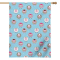 Cartoon Sheep Pattern Print House Flag