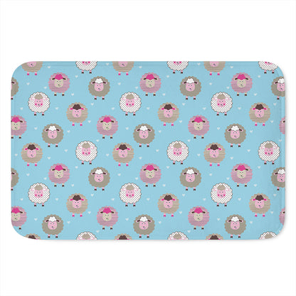 Cartoon Sheep Pattern Print Indoor Door Mat
