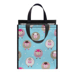 Cartoon Sheep Pattern Print Insulated Lunch Tote