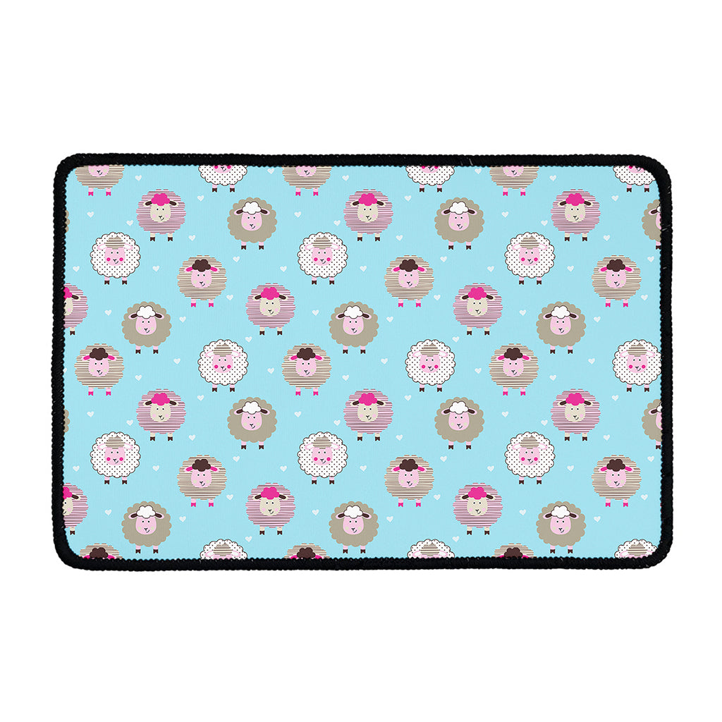Cartoon Sheep Pattern Print Kitchen Mat