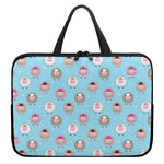 Cartoon Sheep Pattern Print Laptop Sleeve With Handle