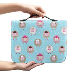 Cartoon Sheep Pattern Print Leather Bible Cover