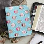 Cartoon Sheep Pattern Print Leather Bible Cover