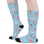 Cartoon Sheep Pattern Print Long Socks