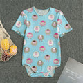 Cartoon Sheep Pattern Print Men's Bodysuit