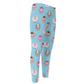 Cartoon Sheep Pattern Print Men's Compression Pants