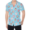 Cartoon Sheep Pattern Print Men's Shirt