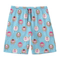 Cartoon Sheep Pattern Print Men's Swim Trunks