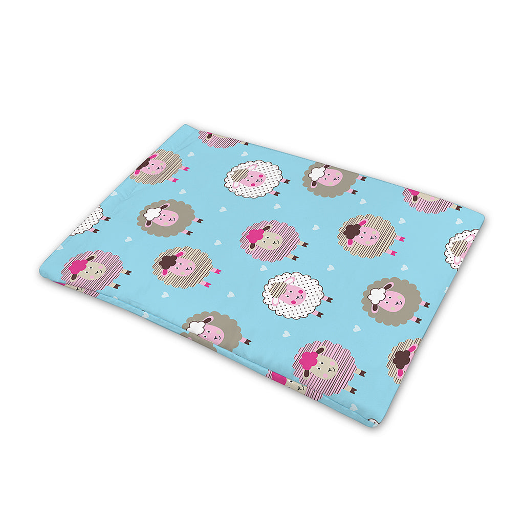 Cartoon Sheep Pattern Print Pet Cooling Mat Cover