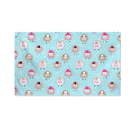 Cartoon Sheep Pattern Print Polyester Flag