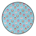 Cartoon Sheep Pattern Print Round Floor Mat