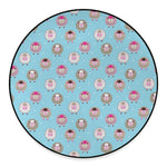 Cartoon Sheep Pattern Print Round Floor Mat