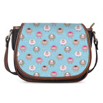 Cartoon Sheep Pattern Print Saddle Bag