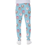 Cartoon Sheep Pattern Print Scuba Joggers