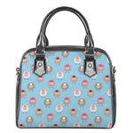 Cartoon Sheep Pattern Print Shoulder Handbag