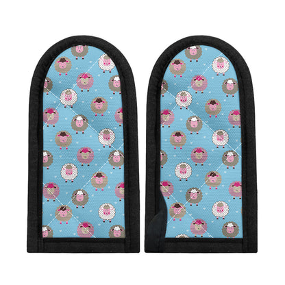 Cartoon Sheep Pattern Print Skillet Handle Cover