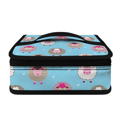 Cartoon Sheep Pattern Print Small Lunch Bag