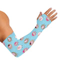 Cartoon Sheep Pattern Print Sun Protection Arm Sleeves