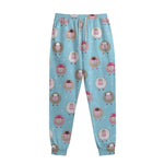 Cartoon Sheep Pattern Print Sweatpants