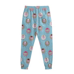 Cartoon Sheep Pattern Print Sweatpants