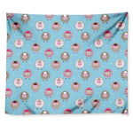 Cartoon Sheep Pattern Print Tapestry