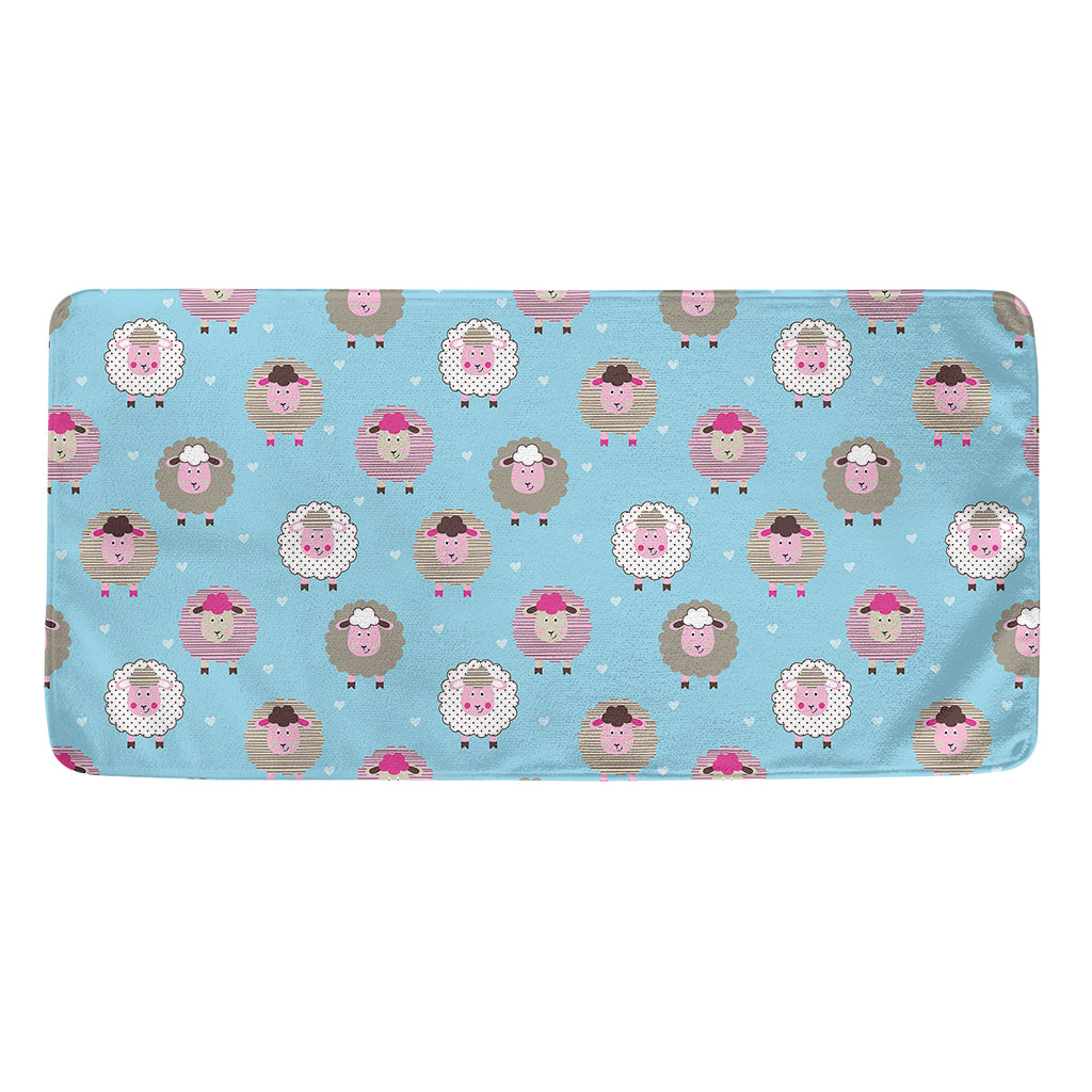 Cartoon Sheep Pattern Print Towel