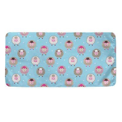 Cartoon Sheep Pattern Print Towel