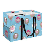 Cartoon Sheep Pattern Print Utility Tote Bag