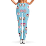 Cartoon Sheep Pattern Print Women's Leggings