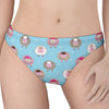 Cartoon Sheep Pattern Print Women's Thong