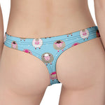 Cartoon Sheep Pattern Print Women's Thong