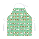 Cartoon Shih Tzu Pattern Print Adjustable Apron