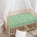 Cartoon Shih Tzu Pattern Print Baby Crib Sheet