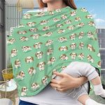 Cartoon Shih Tzu Pattern Print Baby Seat Cover
