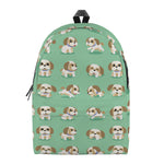 Cartoon Shih Tzu Pattern Print Backpack