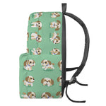 Cartoon Shih Tzu Pattern Print Backpack