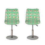 Cartoon Shih Tzu Pattern Print Bar Stool Covers