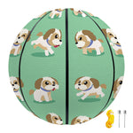 Cartoon Shih Tzu Pattern Print Basketball