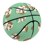 Cartoon Shih Tzu Pattern Print Basketball