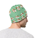 Cartoon Shih Tzu Pattern Print Beanie