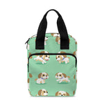 Cartoon Shih Tzu Pattern Print Bible Tote Bag