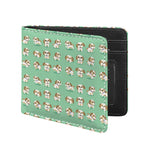 Cartoon Shih Tzu Pattern Print Bifold Wallet