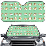 Cartoon Shih Tzu Pattern Print Car Windshield Sun Shade