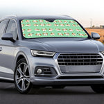 Cartoon Shih Tzu Pattern Print Car Windshield Sun Shade