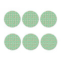 Cartoon Shih Tzu Pattern Print Coaster Set