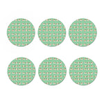 Cartoon Shih Tzu Pattern Print Coaster Set