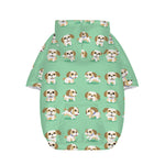 Cartoon Shih Tzu Pattern Print Dog Zip Up Hoodie